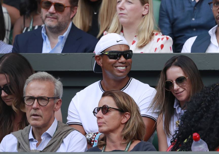 Nel box di Serena Williams un tifoso molto speciale: Tiger Woods. Ap
